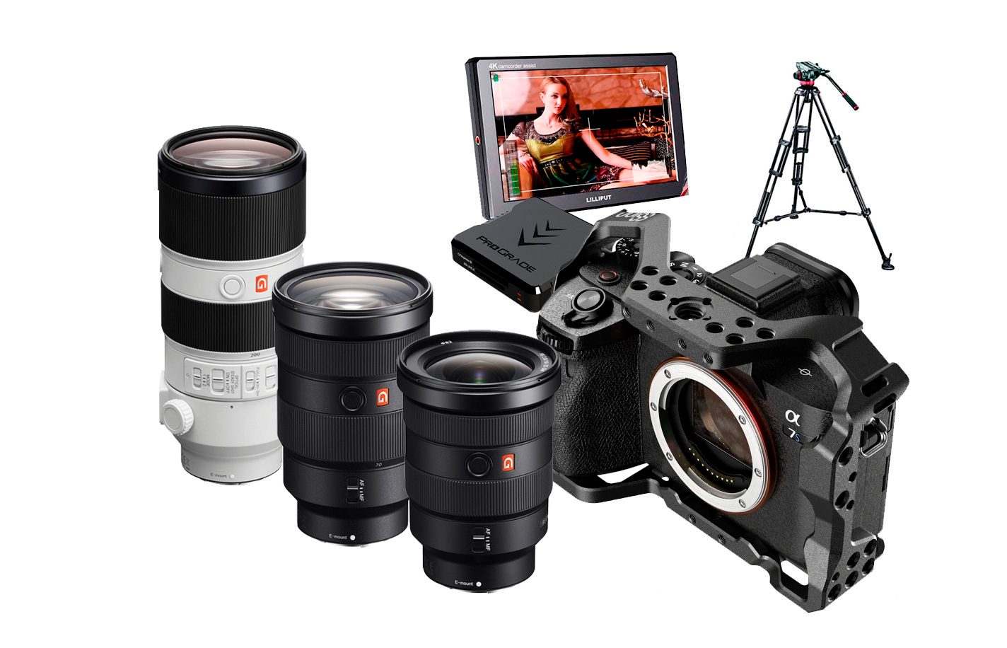 Sony A7sIII + Set 3 lentes Sony alquiler en Bogotá, Colombia.